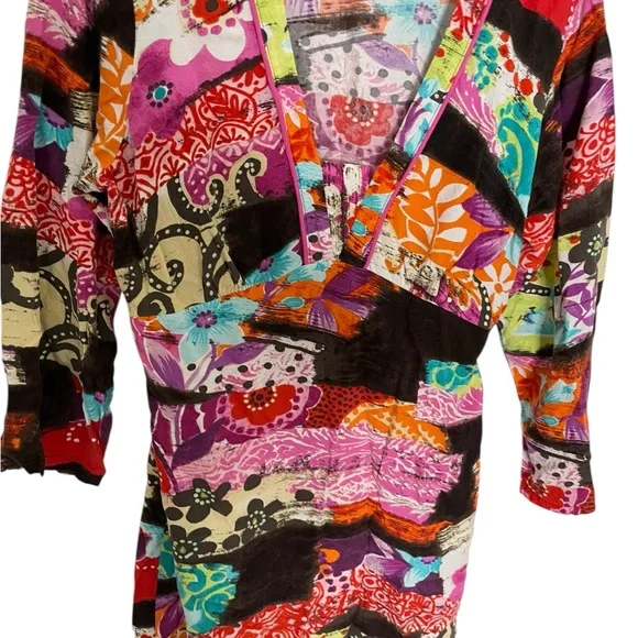 Jams World Colorful Patterned Dress Small - Picture 4 of 4